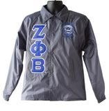 Zeta Greek Lettered Crossing Line Jacket - Zeta Phi Beta