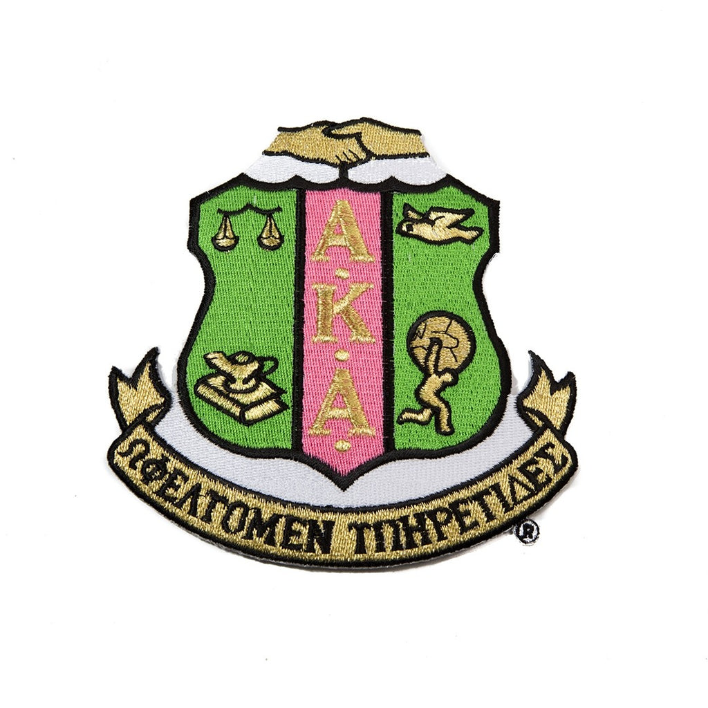 AKA Large 10" Shield Patch - Alpha Kappa Alpha