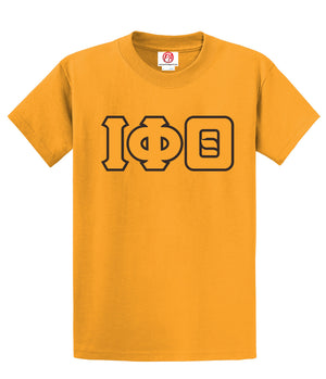 Iota 3 Greek Letter Embroidered T-Shirt - Iota Phi Theta