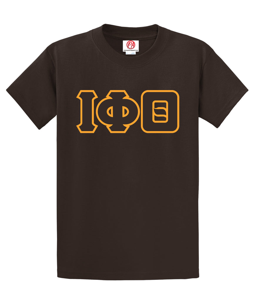 Iota 3 Greek Letter Embroidered T-Shirt - Iota Phi Theta