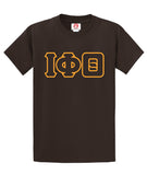 Iota 3 Greek Letter Embroidered T-Shirt - Iota Phi Theta