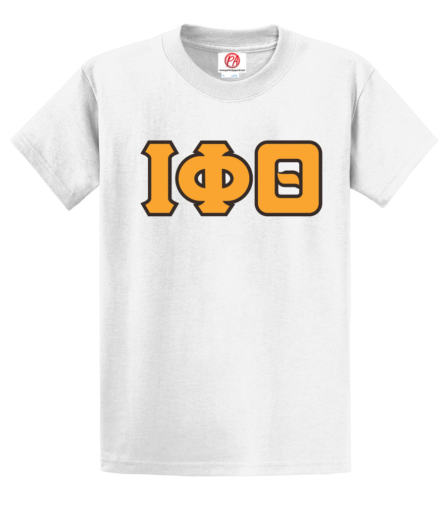 Iota 3 Greek Letter Embroidered T-Shirt - Iota Phi Theta