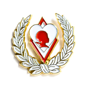 Kappa Sweetheart Silhouette Lapel Pin