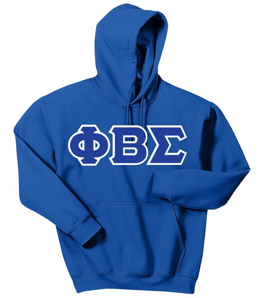 Phi Beta Sigma Greek 3 Letter Hoodie Sweatshirt
