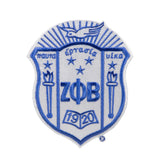Zeta 3" Shield Patch- Zeta Phi Beta