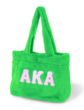 Alpha Kappa Alpha Plush Tote Bag