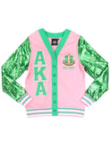 Alpha Kappa Alpha Sequin Cardigan