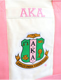 Alpha Kappa Alpha Canvas Crossbody Tote Bag