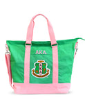 Alpha Kappa Alpha Canvas Crossbody Tote Bag