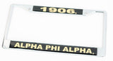 1906 Alpha Phi Alpha License Plate Frame