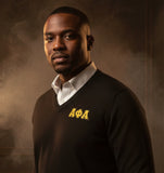 Alpha Phi Alpha Brooks Brothers Greek Letter V-Neck Sweater