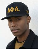 Alpha Phi Alpha 3D Letter Flat Bill Snapback Cap / Hat