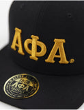 Alpha Phi Alpha 3D Letter Flat Bill Snapback Cap / Hat
