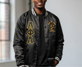 Alpha Satin Baseball Jacket - Alpha Phi Alpha