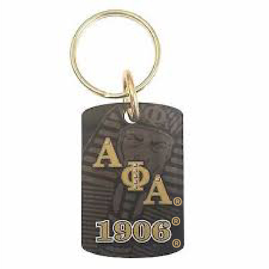 Alpha Phi Alpha Acrylic Dog Tag Keychain