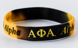 Alpha Tie Dye Silicone Wristband / Bracelet - Alpha Phi Alpha