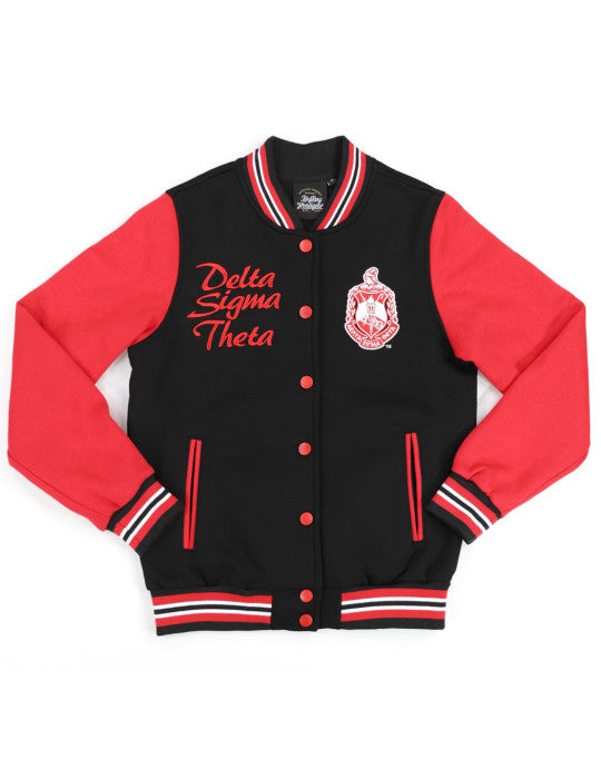 Delta Sigma Theta Varsity Jacket - Red | mydivaboutique