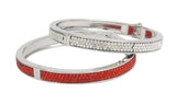 Delta Sigma Theta Rhinestone Bangle Set