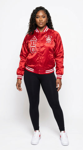 Delta Sigma Theta Satin Baseball Jacket – Perfect Apparel