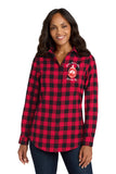 Delta Sigma Theta Plaid Flannel Tunic