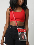 Delta Sigma Theta Clear Cross Body Stadium Bag