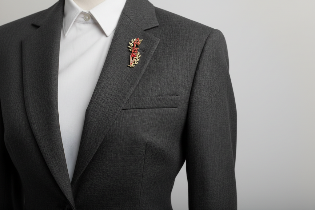 Delta Sigma Theta Crystal Torch Lapel Pin