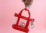 Delta Sigma Theta Mini Tote Zipper Keychain