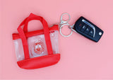 Delta Sigma Theta Mini Tote Zipper Keychain