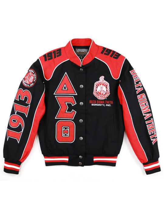 Delta Racing Jacket - Delta Sigma Theta – Perfect Apparel