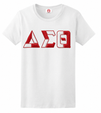 Delta Sigma Theta Color Block Greek Lettered T-Shirt
