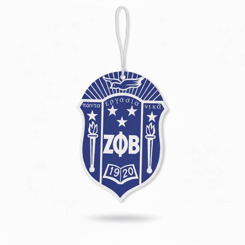 Zeta Phi Beta Shield Air Freshener