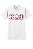 Kappa Alpha Psi Greek 3 Letter Embroidered T-Shirt