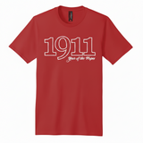Founding Year Embroidered 1911 T-Shirt - Kappa Alpha Psi