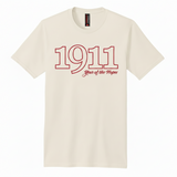 Founding Year Embroidered 1911 T-Shirt - Kappa Alpha Psi