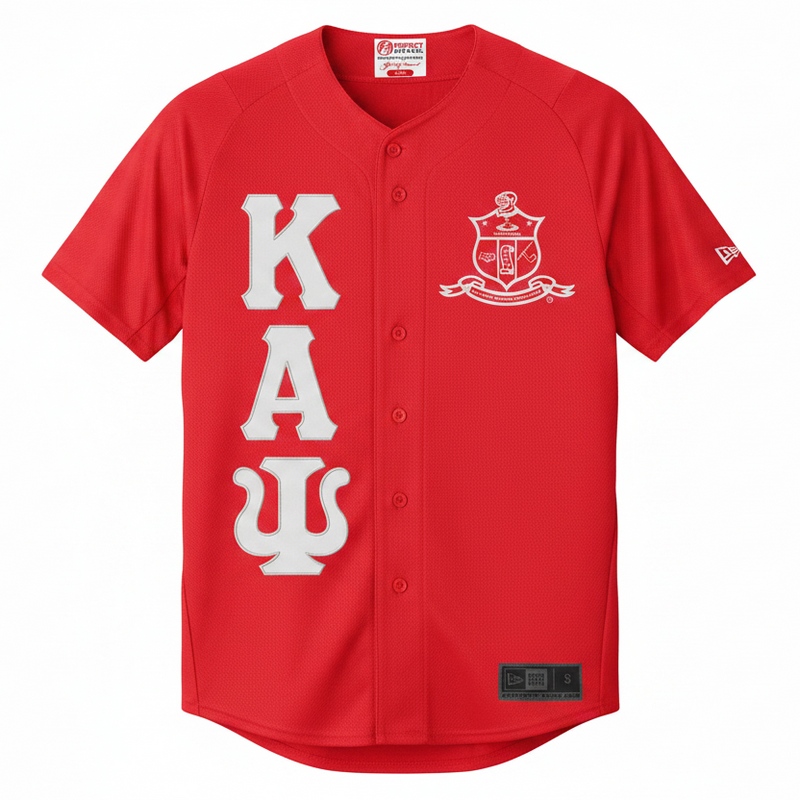 Kappa Alpha Psi New Era Coat of Arms Baseball Jersey