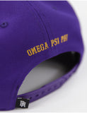 Omega Psi Phi 3D Letter Flat Bill Snapback Cap / Hat