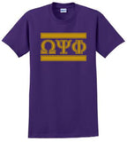 Simple 3 Greek Letter T-Shirt - Omega Psi Phi