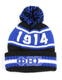 Phi Beta Sigma 1914 Knit 3D Greek Letter Beanie
