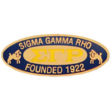 SGRho Oval Founded Lapel Pin - Sigma Gamma Rho