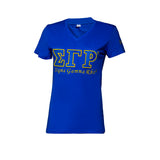 Sigma Gamma Rho Embroidered Luxury T-Shirt