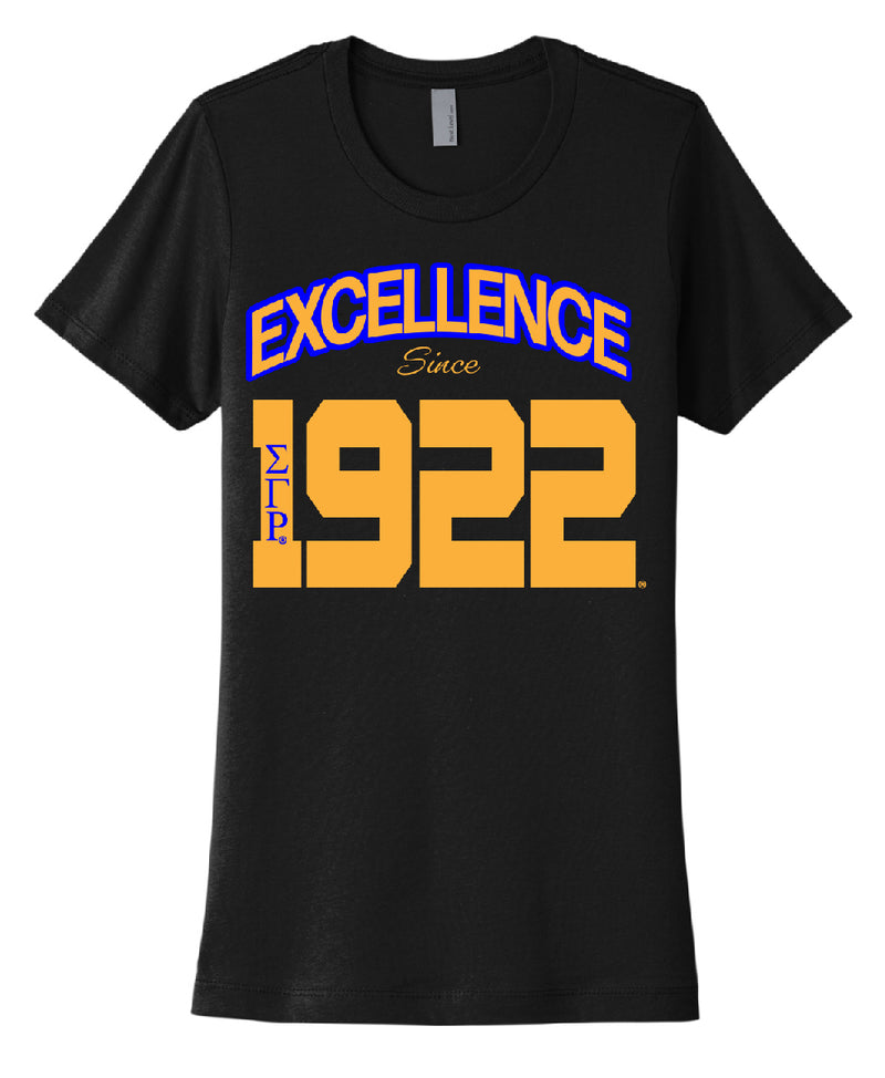 Sigma Gamma Rho Excellence Essential (Fitted) T-Shirt - Last Chance