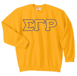 Sigma Gamma Rho 3 Greek Letter Crewneck Sweatshirt