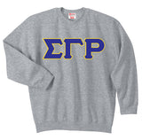 Sigma Gamma Rho 3 Greek Letter Crewneck Sweatshirt