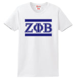 Simple 3 Greek Letter T-Shirt - Zeta Phi Beta