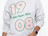 Alpha Kappa Alpha Diagonal 1908 Crewneck Sweatshirt