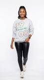 Alpha Kappa Alpha Diagonal 1908 Crewneck Sweatshirt