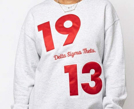 Delta Sigma Theta Diagonal 1913 Crewneck Sweatshirt