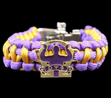 Omega Psi Phi Braided Bracelet W/Adjustable Clasp