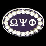 Omega Psi Phi Crystal Cuff Links