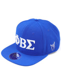 Phi Beta Sigma 3D Letter Flat Bill Snapback Cap / Hat